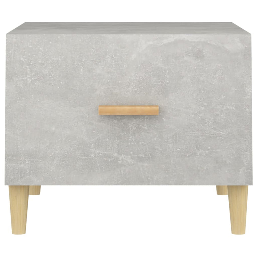 Salontafel 50X50X40 Cm Bewerkt Hout Betongrijs