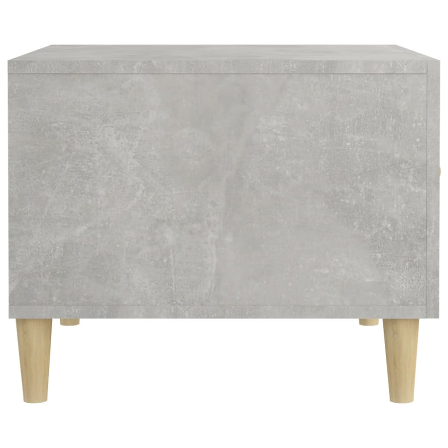 Salontafel 50X50X40 Cm Bewerkt Hout Betongrijs