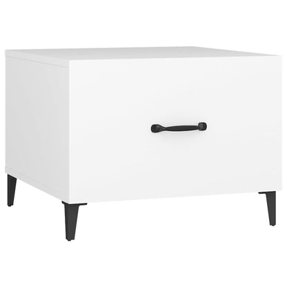 Salontafel Met Metalen Poten 50X50X40 Cm 1 Wit