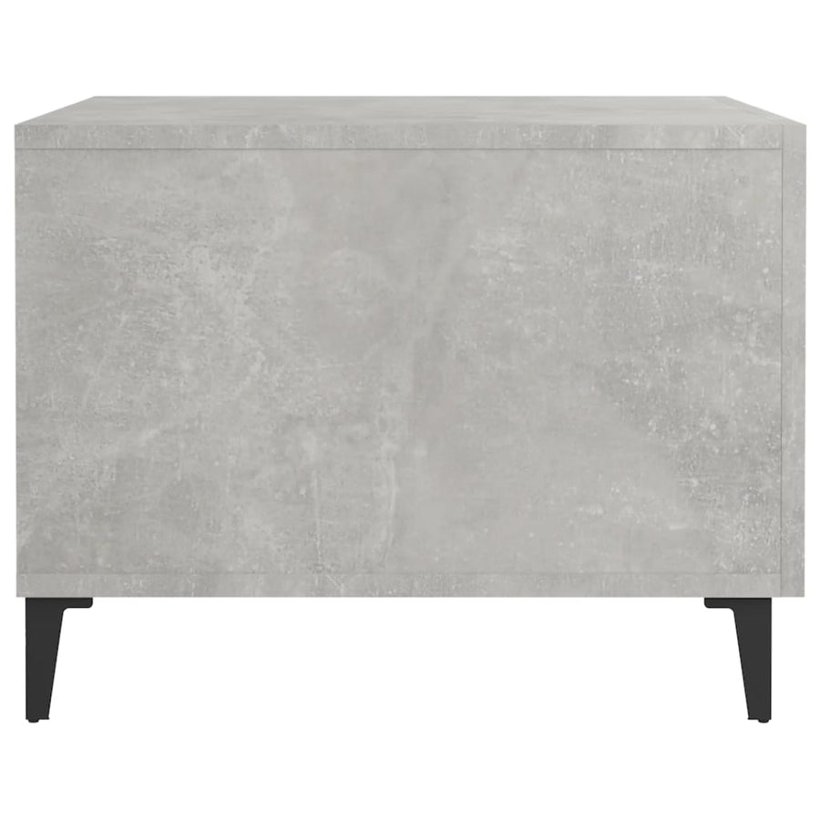 Salontafel Met Metalen Poten 50X50X40 Cm Betongrijs