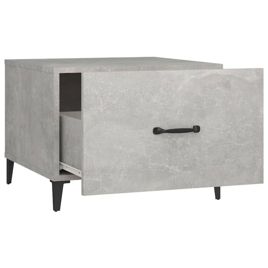 Salontafel Met Metalen Poten 50X50X40 Cm Betongrijs