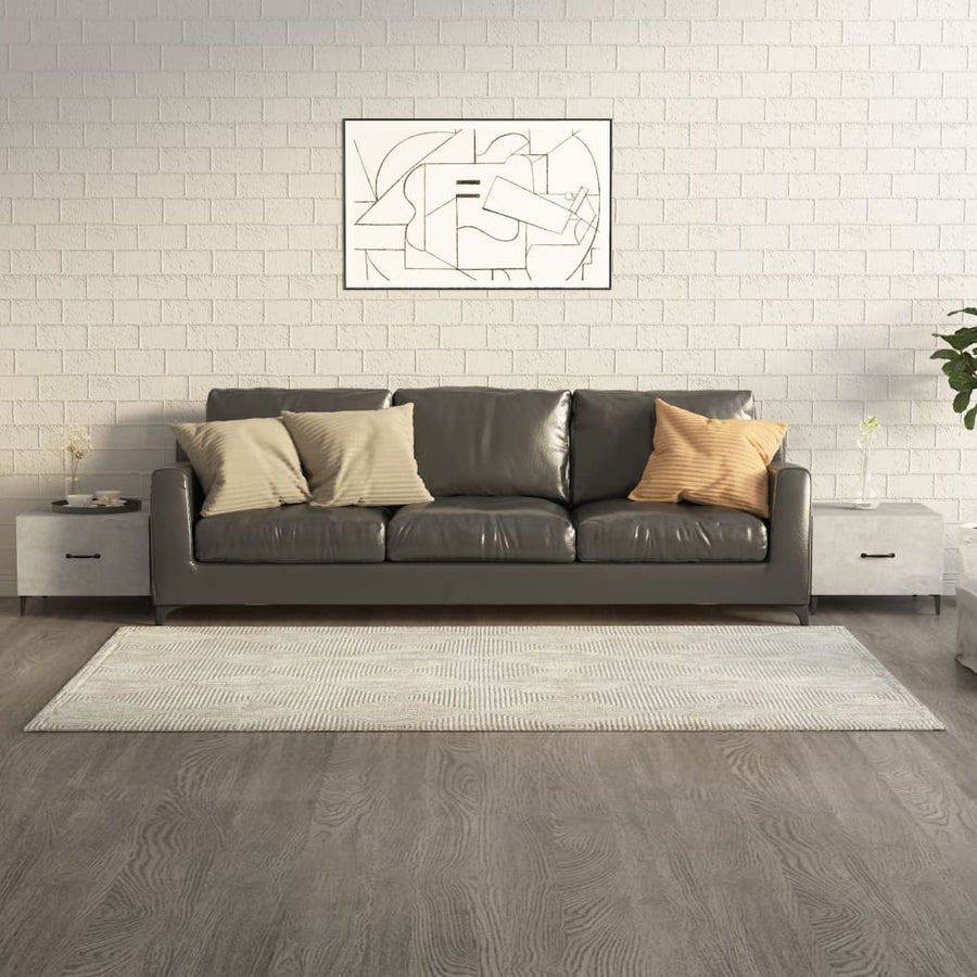 Salontafel 2 St Met Metalen Poten 50X50X40 Cm Betongrijs