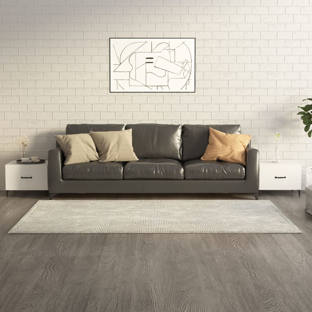 Salontafels Met Metalen Poten 50X50X40 Cm 2 Hoogglans wit