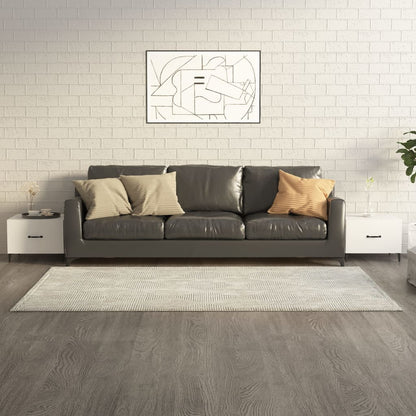 Salontafels Met Metalen Poten 50X50X40 Cm 2 Hoogglans wit
