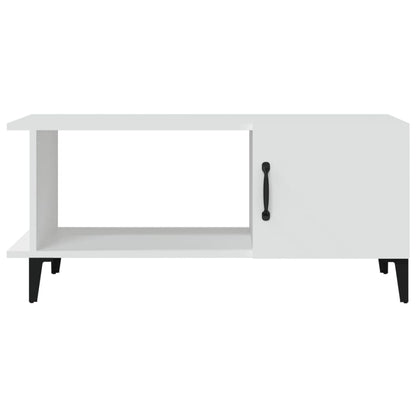 Salontafel 90X50X40 Cm Bewerkt Hout Wit