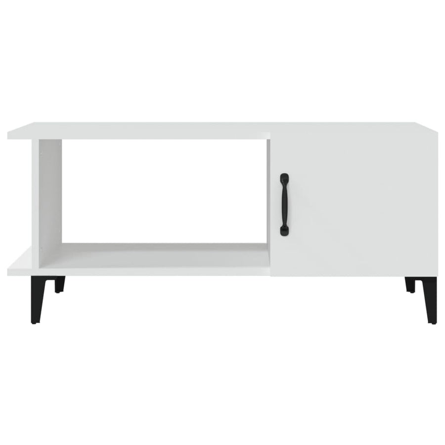 Salontafel 90X50X40 Cm Bewerkt Hout Wit