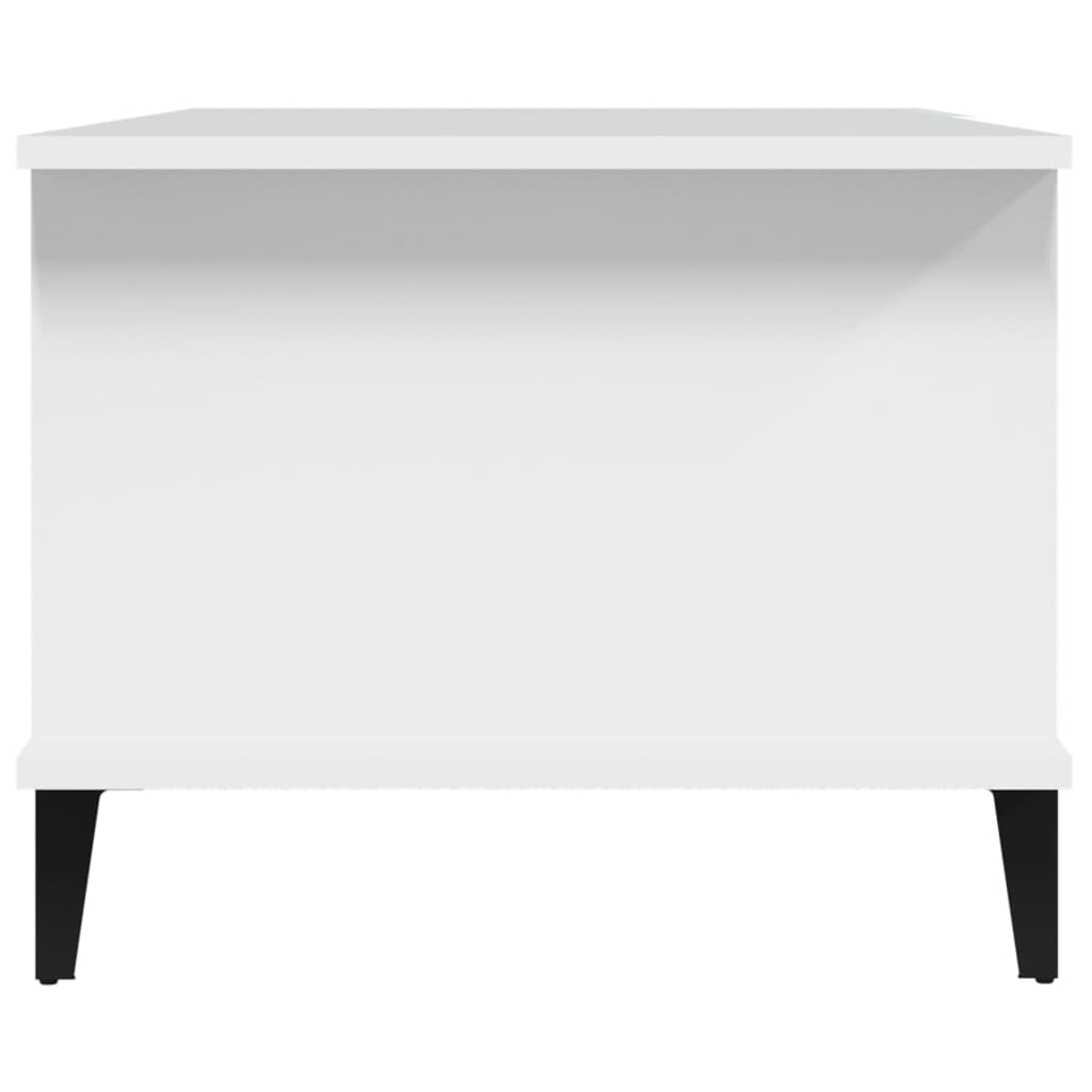 Salontafel 90X50X40 Cm Bewerkt Hout Wit