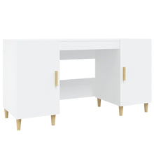 Bureau 140X50X75 Cm Bewerkt Hout Wit