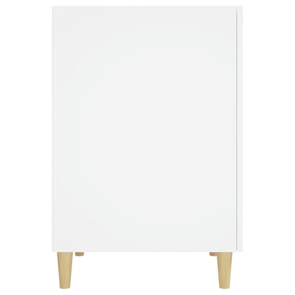 Bureau 140X50X75 Cm Bewerkt Hout Wit