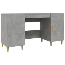Bureau 140X50X75 Cm Bewerkt Hout Betongrijs