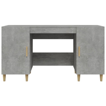 Bureau 140X50X75 Cm Bewerkt Hout Betongrijs