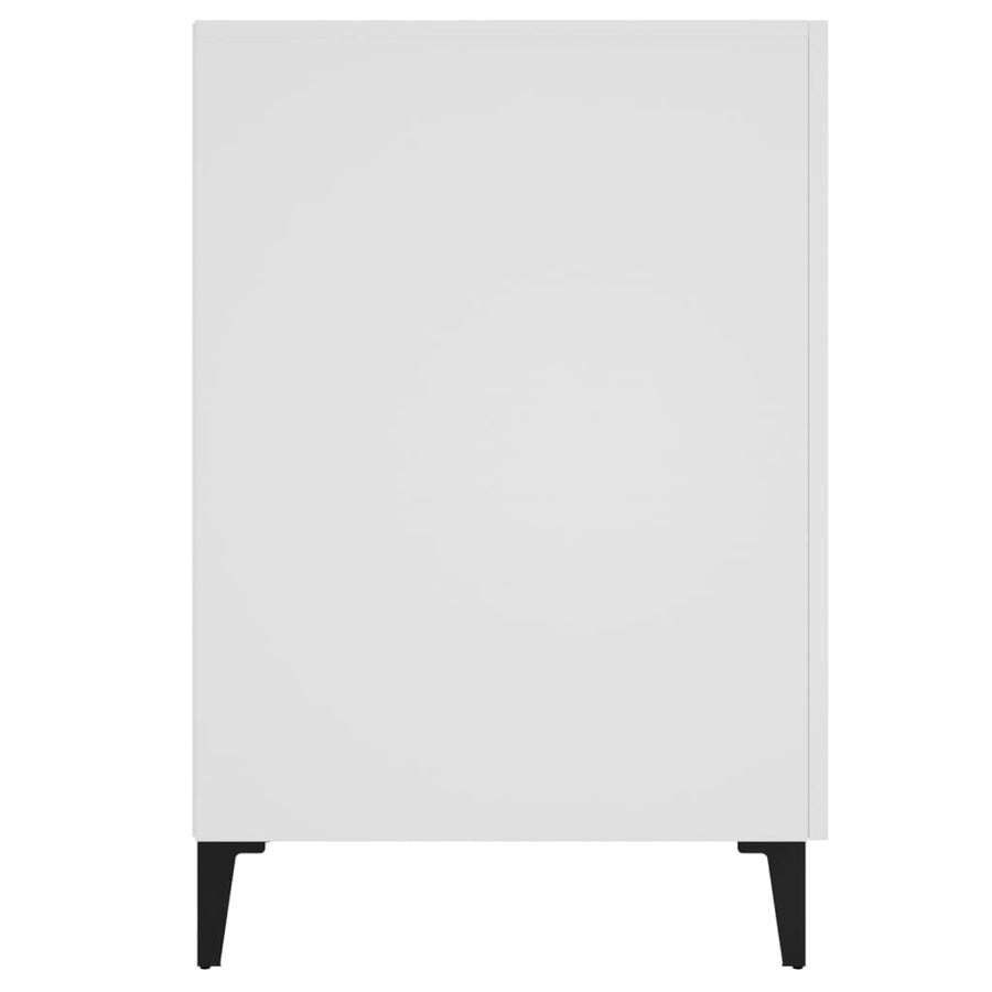 Bureau 140x50x75 cm bewerkt hout wit