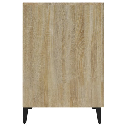 Bureau 140x50x75 cm bewerkt hout sonoma eikenkleurig