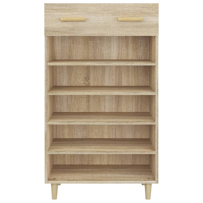 Schoenenkast 60x35x105 cm bewerkt hout sonoma eikenkleurig