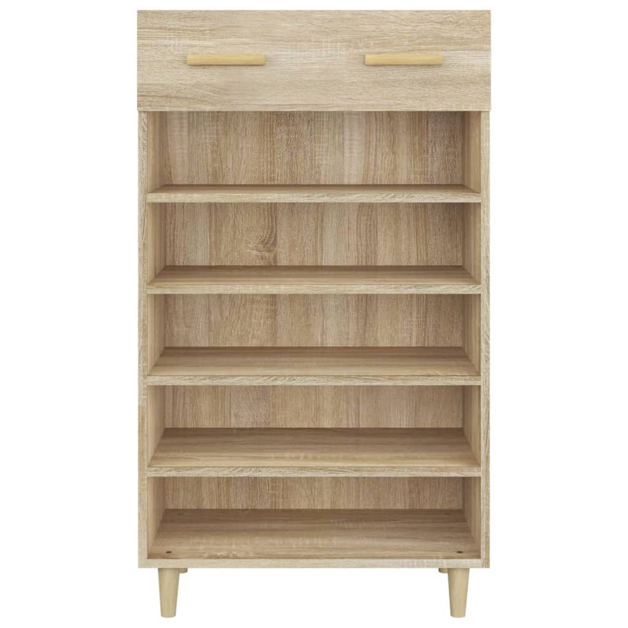 Schoenenkast 60x35x105 cm bewerkt hout sonoma eikenkleurig