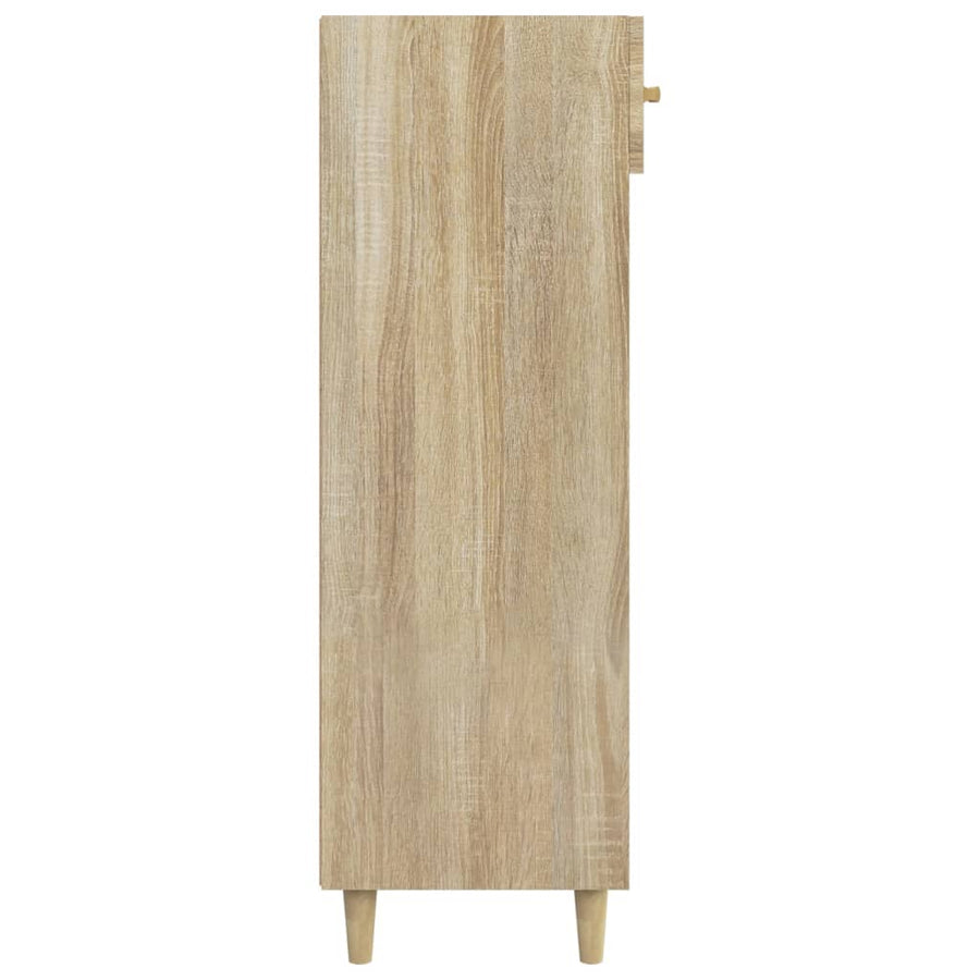 Schoenenkast 60x35x105 cm bewerkt hout sonoma eikenkleurig