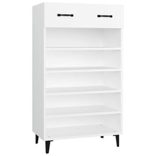Schoenenkast 60X35X05 Cm Bewerkt Hout Wit