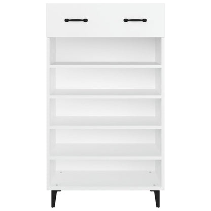 Schoenenkast 60X35X05 Cm Bewerkt Hout Wit