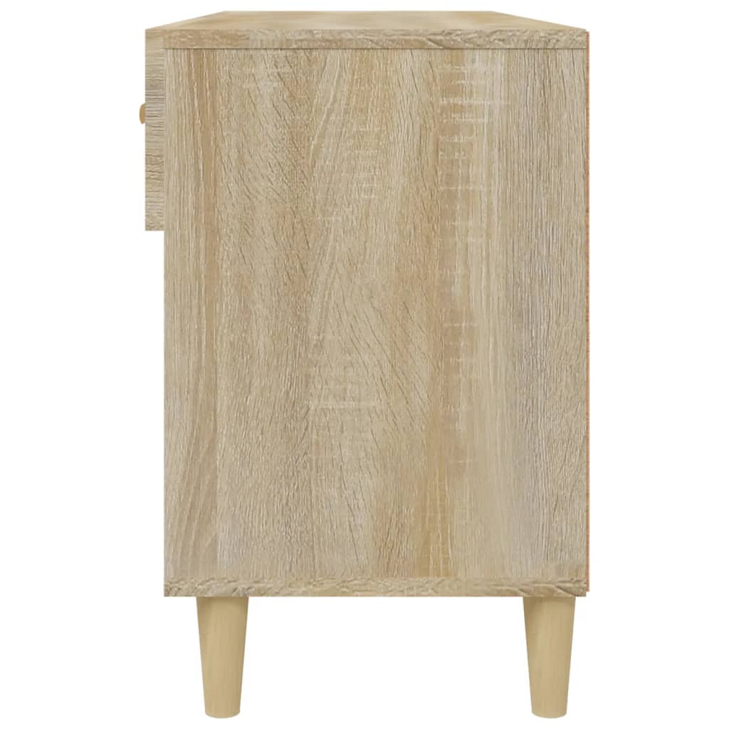Schoenenkast 02X35X55 Cm Bewerkt Hout Kleurig Sonoma eiken