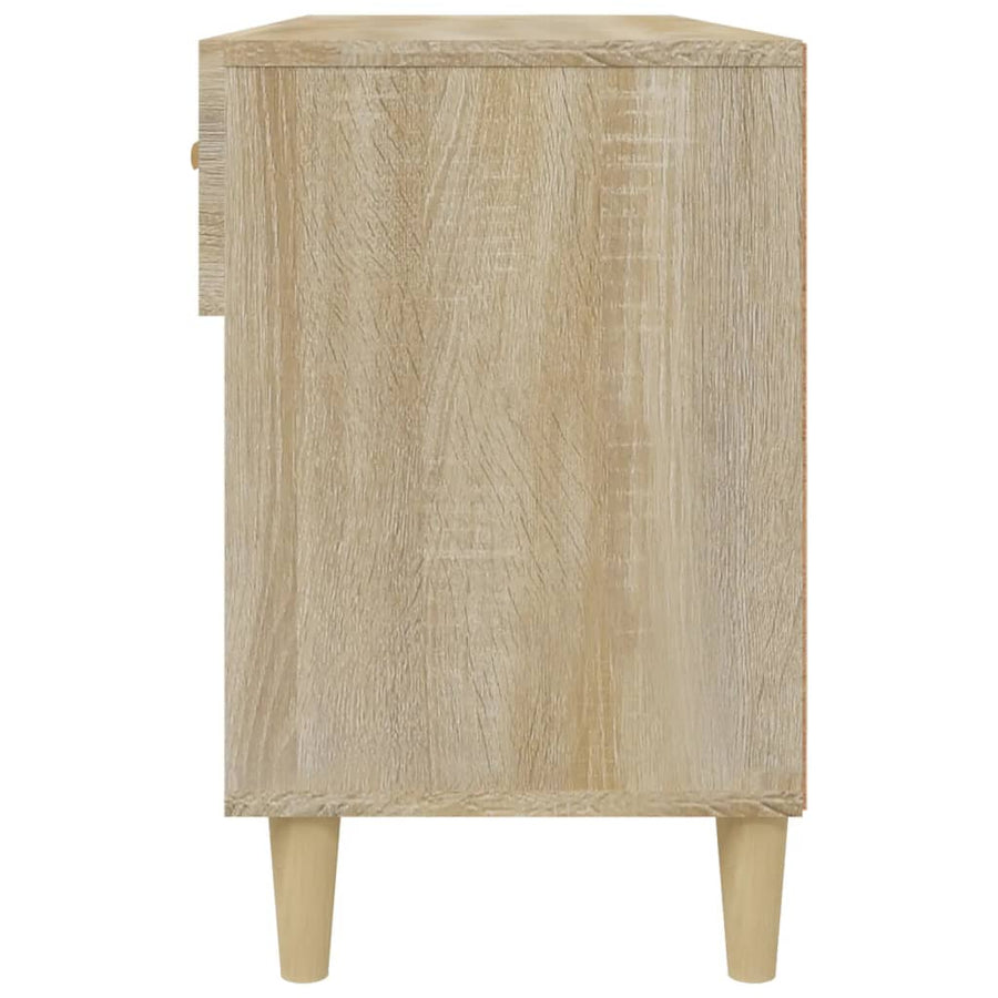 Schoenenkast 02X35X55 Cm Bewerkt Hout Kleurig Sonoma eiken