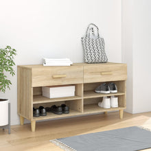 Schoenenkast 02X35X55 Cm Bewerkt Hout Kleurig Sonoma eiken