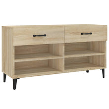 Schoenenkast 02X35X55 Cm Bewerkt Hout Kleurig Sonoma eiken