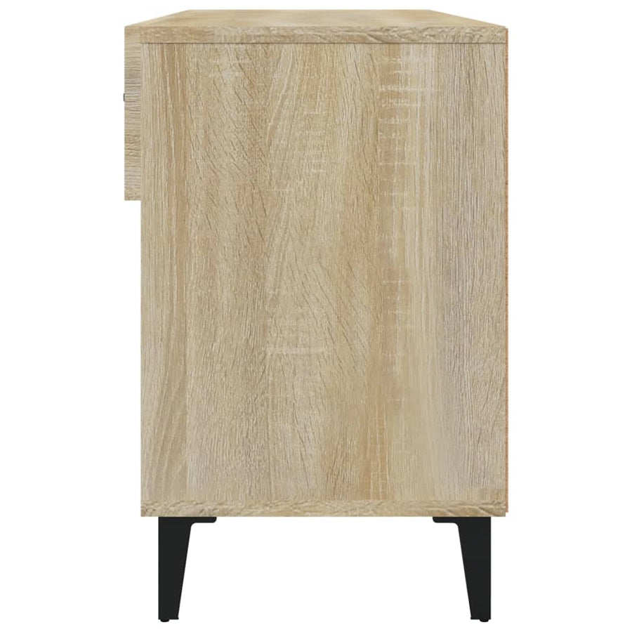 Schoenenkast 02X35X55 Cm Bewerkt Hout Kleurig Sonoma eiken