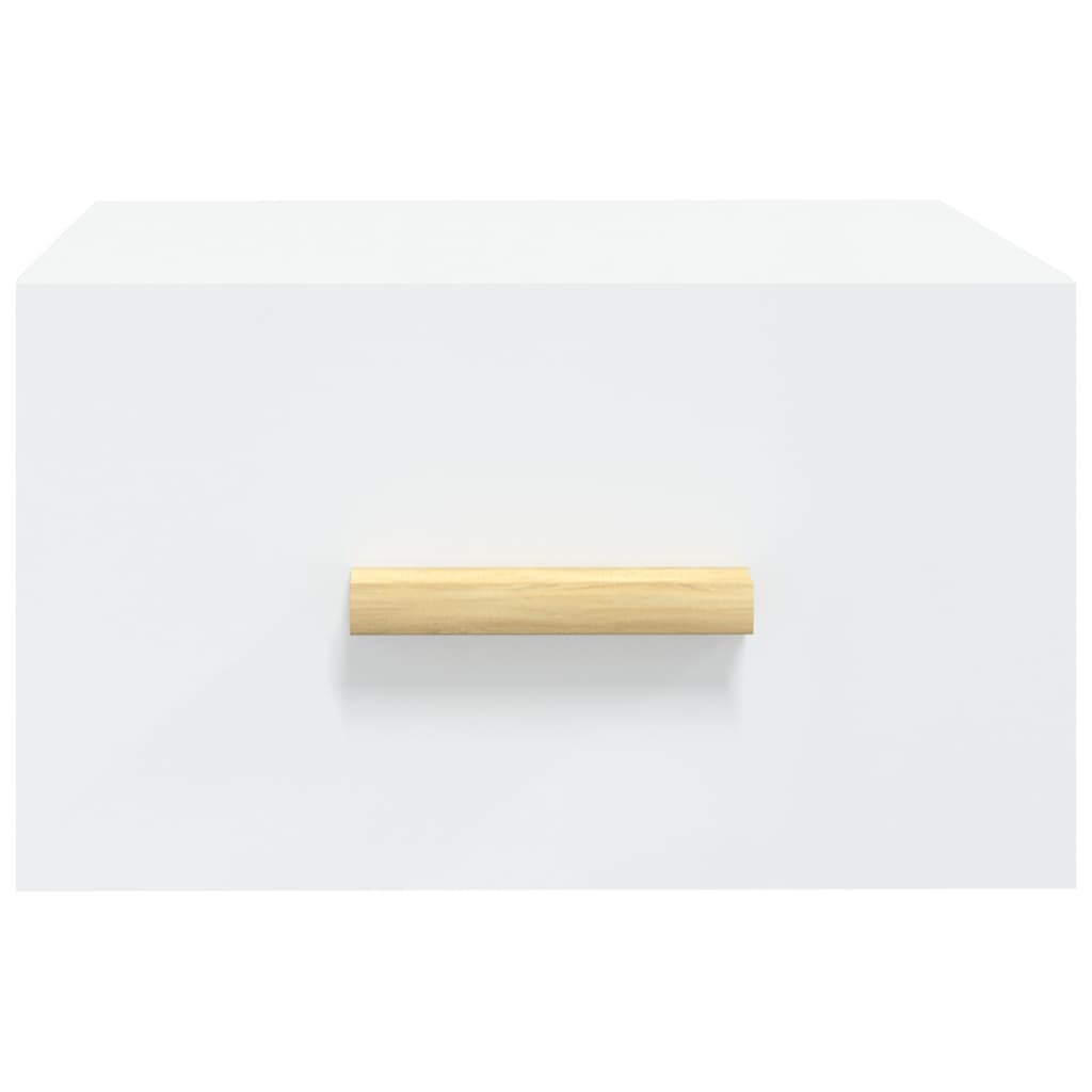 Nachtkastjes 2 St Wandgemonteerd 35X35X20 Cm Wit