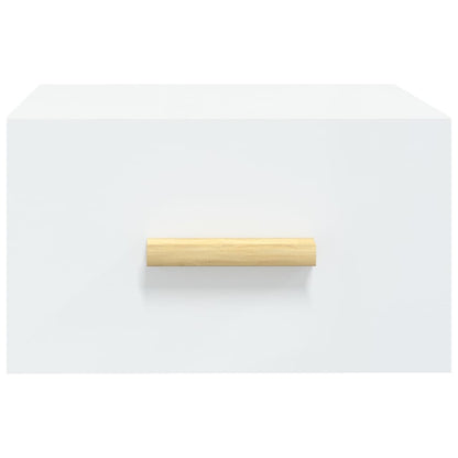 Nachtkastjes 2 St Wandgemonteerd 35X35X20 Cm Wit