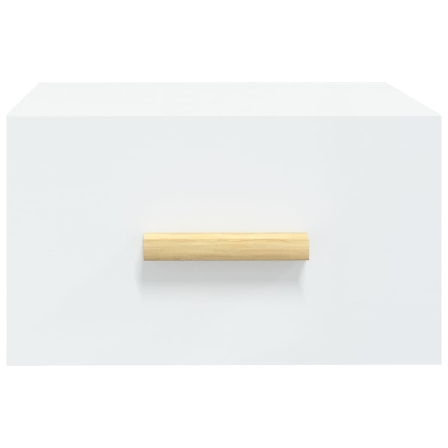 Nachtkastjes 2 St Wandgemonteerd 35X35X20 Cm Wit