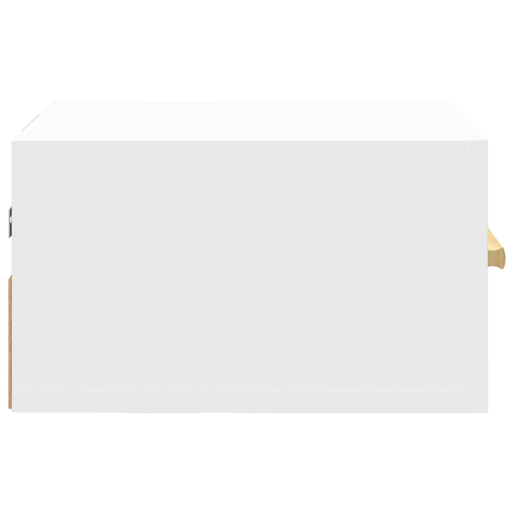 Nachtkastjes 2 St Wandgemonteerd 35X35X20 Cm Wit