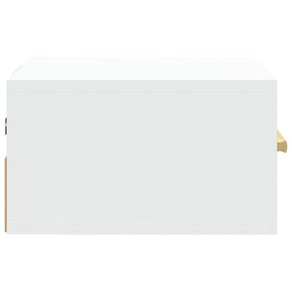 Nachtkastjes 2 St Wandgemonteerd 35X35X20 Cm Wit