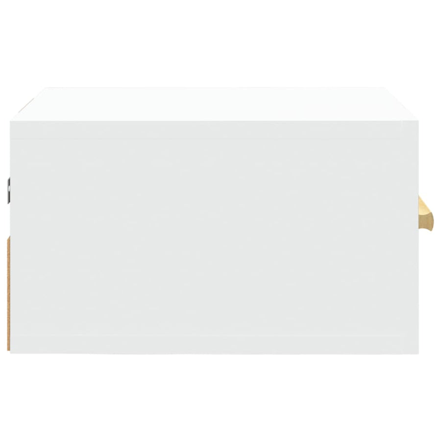Nachtkastjes 2 St Wandgemonteerd 35X35X20 Cm Wit