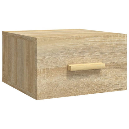 Nachtkastjes 2 St Wandgemonteerd 35X35X20 Cm Sonoma Eikenkleur