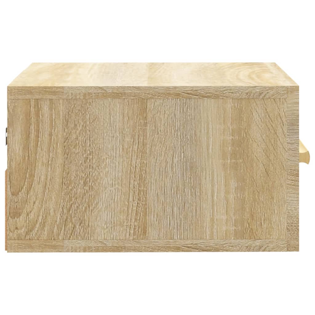 Nachtkastjes 2 St Wandgemonteerd 35X35X20 Cm Sonoma Eikenkleur