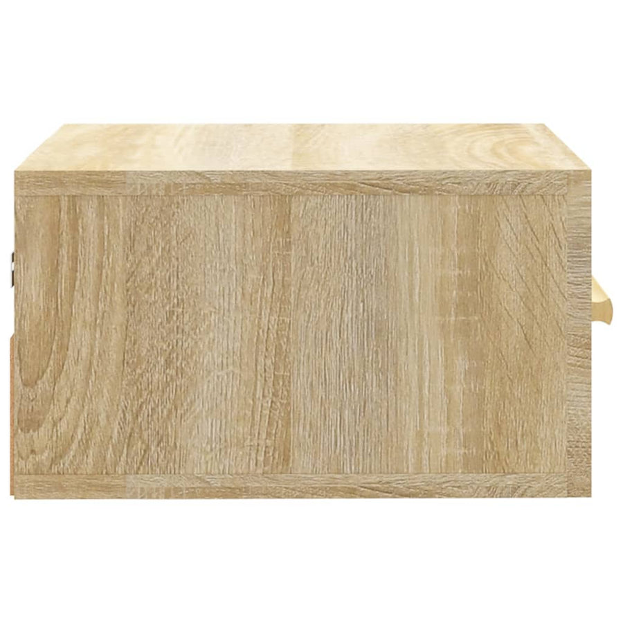 Nachtkastjes 2 St Wandgemonteerd 35X35X20 Cm Sonoma Eikenkleur