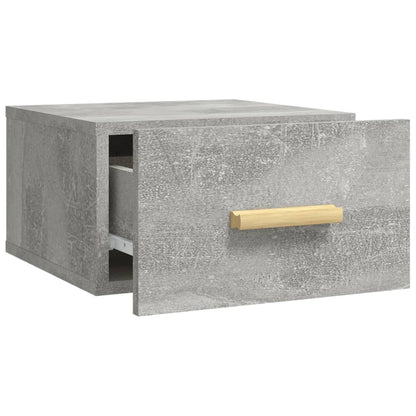 Nachtkastjes 2 St Wandgemonteerd 35X35X20 Cm Betongrijs