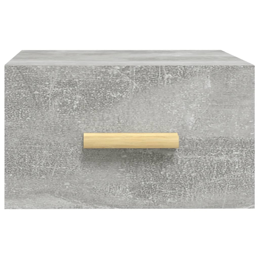 Nachtkastjes 2 St Wandgemonteerd 35X35X20 Cm Betongrijs