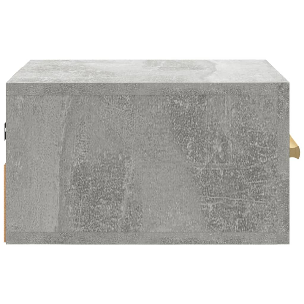 Nachtkastjes 2 St Wandgemonteerd 35X35X20 Cm Betongrijs