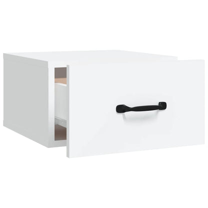 Nachtkastjes 2 St Wandgemonteerd 35X35X20 Cm Wit