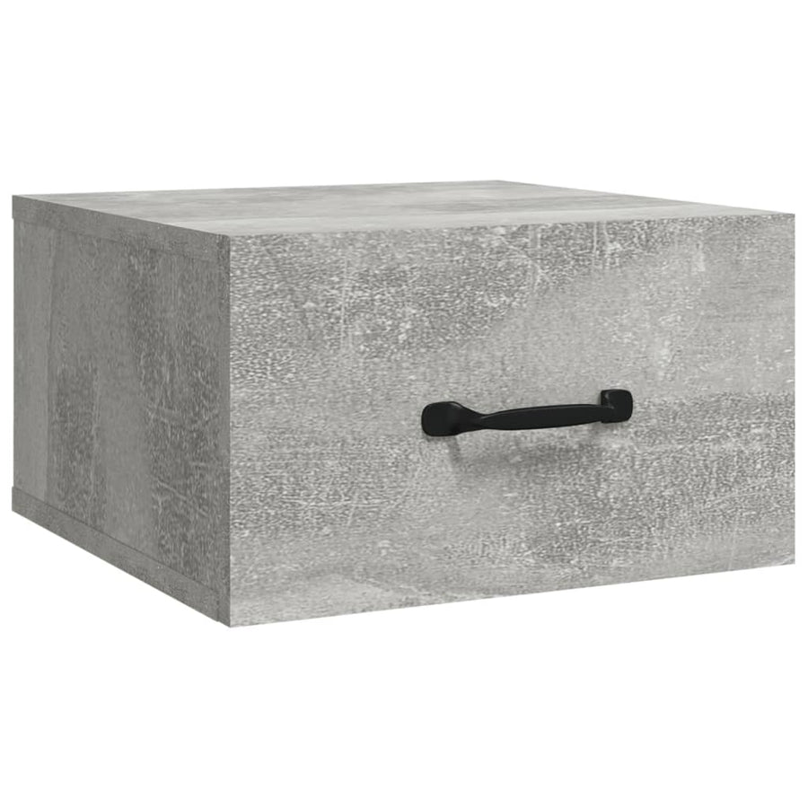 Nachtkastje Wandgemonteerd 35X35X20 Cm Betongrijs