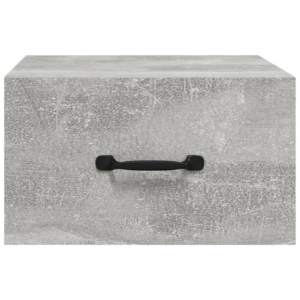 Nachtkastjes 2 St Wandgemonteerd 35X35X20 Cm Betongrijs