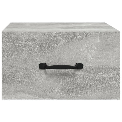 Nachtkastjes 2 St Wandgemonteerd 35X35X20 Cm Betongrijs