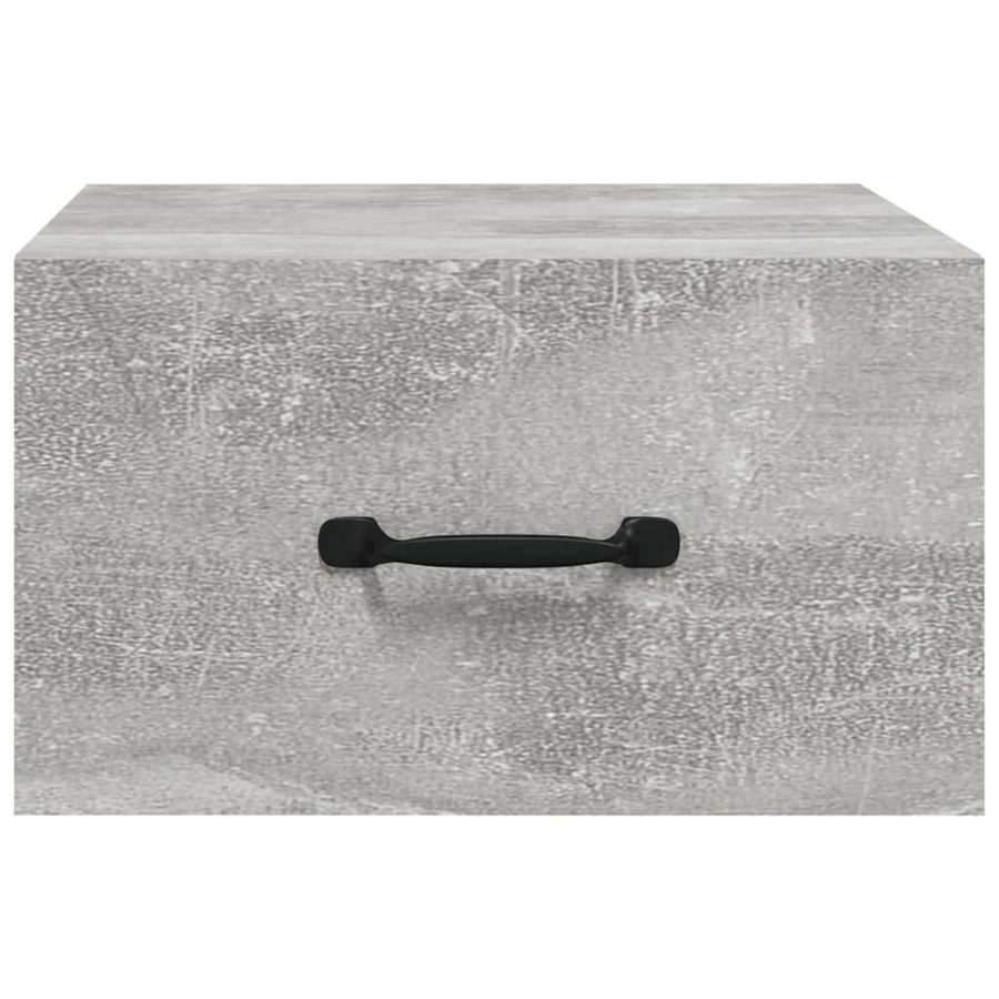 Nachtkastjes 2 St Wandgemonteerd 35X35X20 Cm Betongrijs