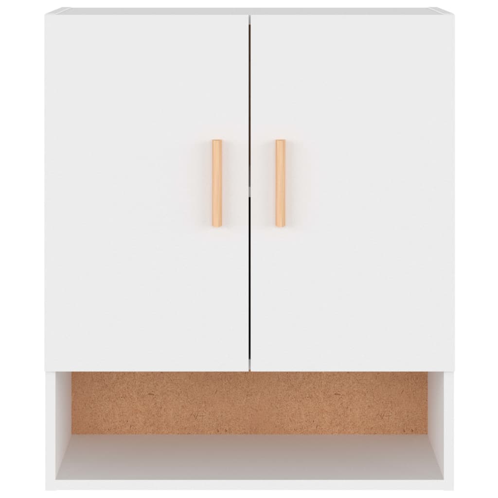 Wandkast 60x31x70 cm bewerkt hout wit