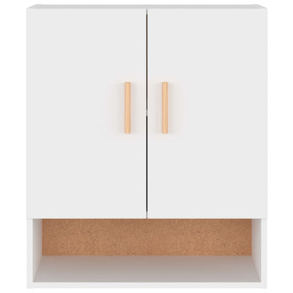 Wandkast 60x31x70 cm bewerkt hout wit