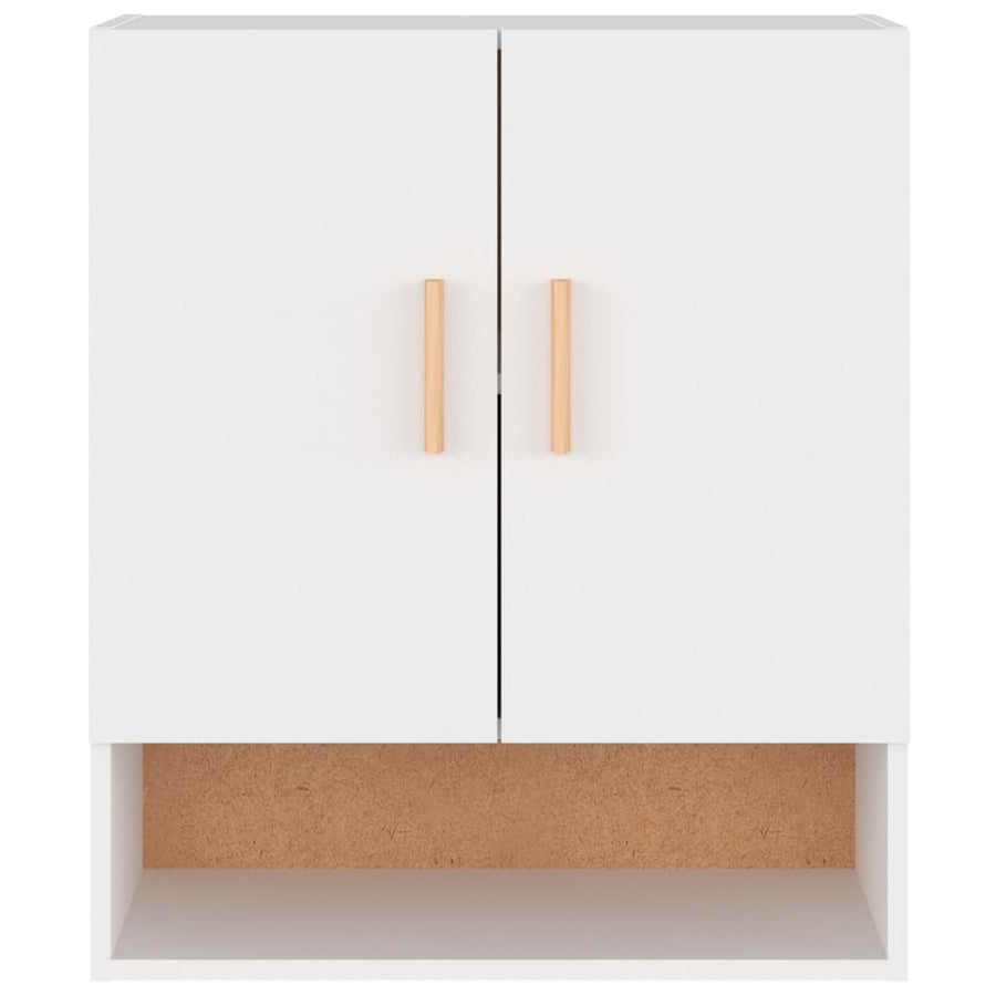Wandkast 60x31x70 cm bewerkt hout wit