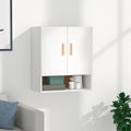 Wall cabinet 60x31x70 cm engineered wood white