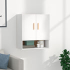Wall cabinet 60x31x70 cm engineered wood white