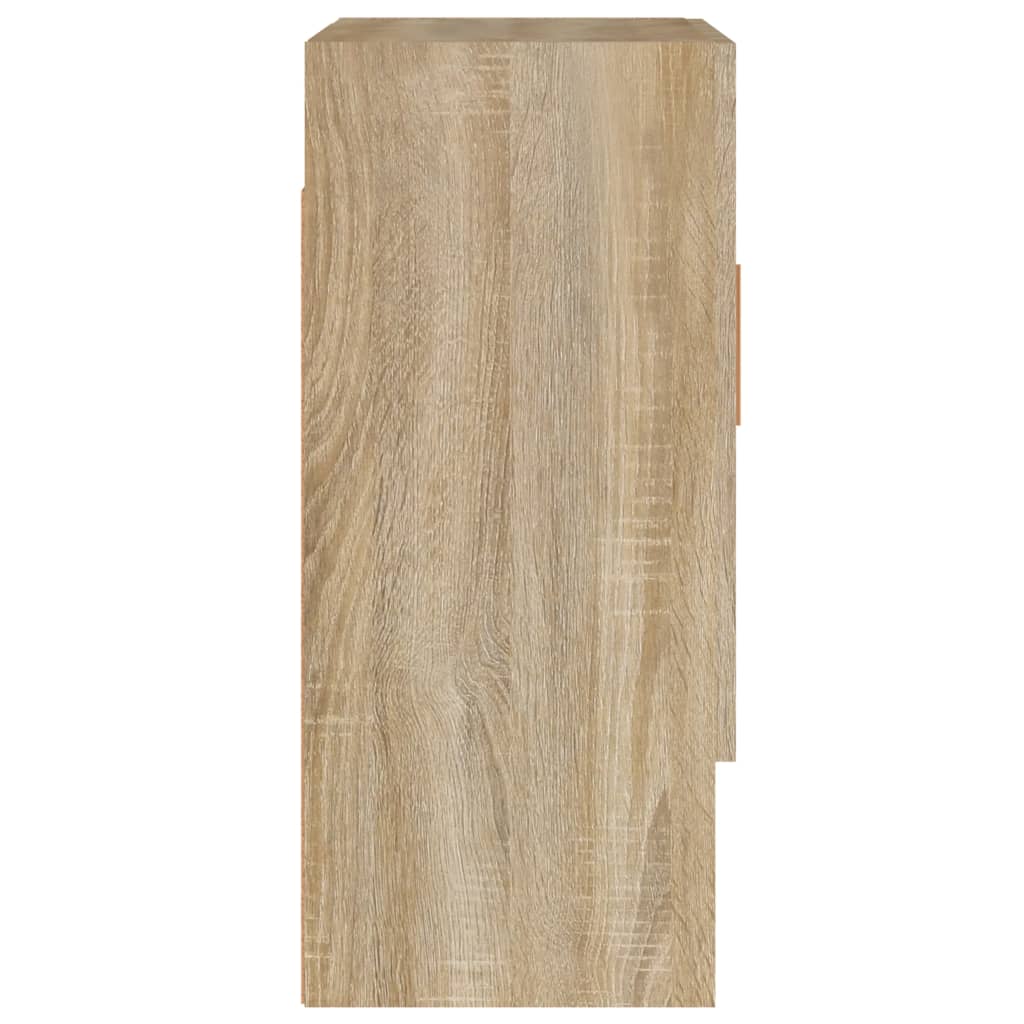 Wandkast 60X31X70 Cm Bewerkt Hout Sonoma Eikenkleurig